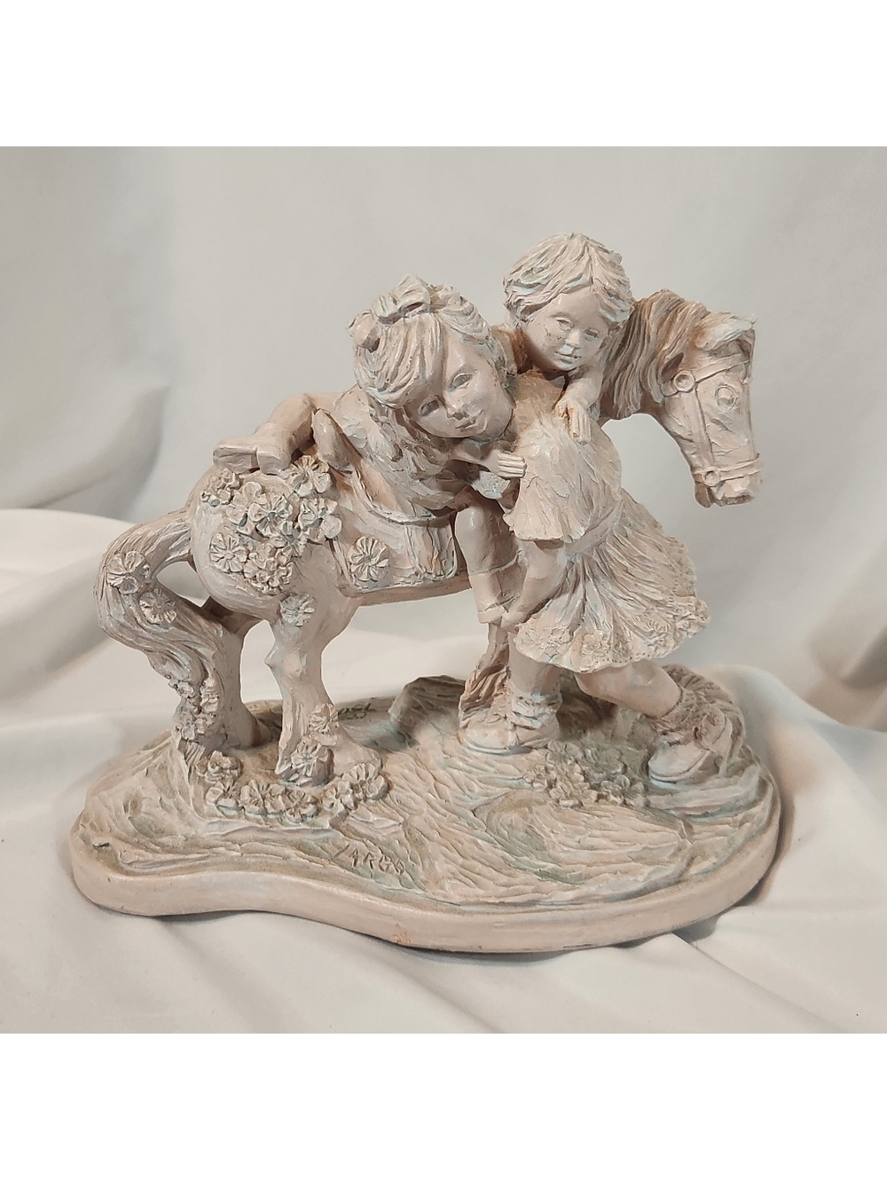 Largo limited edition Children and Horse Statue